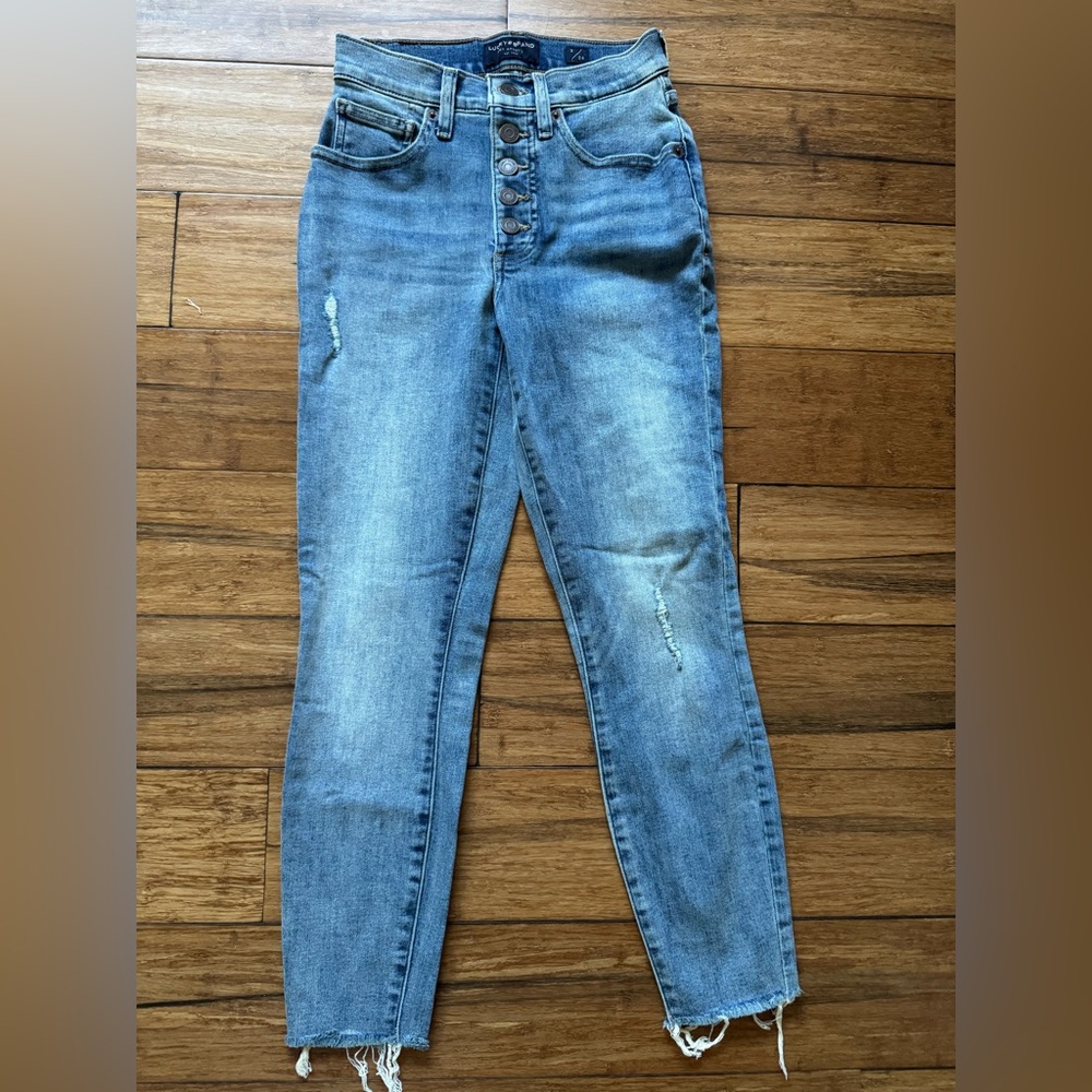 Lucky Brand High Rise Bridgette Cropped Jeans, size 26